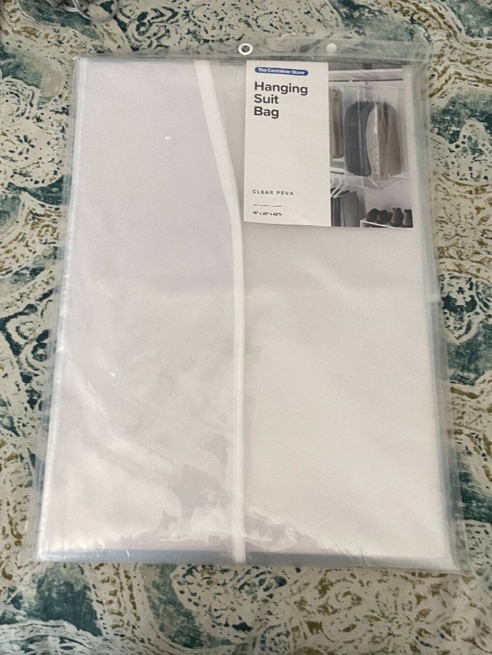 The Container Store Hanging Suit Bag Clear-NWT - Picture 2 of 4